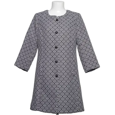 Manteau (Noir, Blanc) de Lucy & Co. Polyester