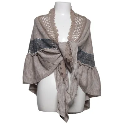 Poncho (Beige) van Bijoux by US Katoen, Polyester