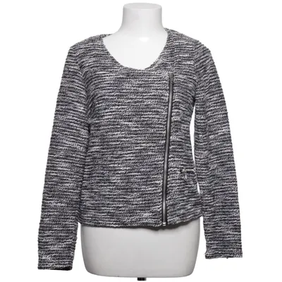 Cardigan (Black, White) from Manoukian Cotton, Metallic fiber, Polyamide, Polyester