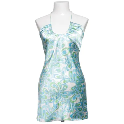 Dress (Blue, Green, White) from Gina Tricot Polyester