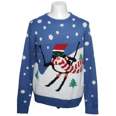 Julesweater (Blå, Hvid, Flerfarvet) fra Merry Christmas Akryl