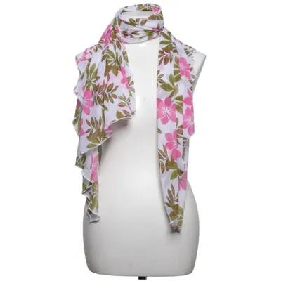 Shawl (White, Pink, Green) from KiWi Saint-Tropez Elastane, Polyamide