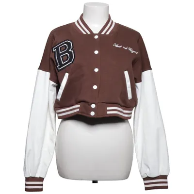 Collegejacka (Brun, Vit) från Rising Bomull, Polyester