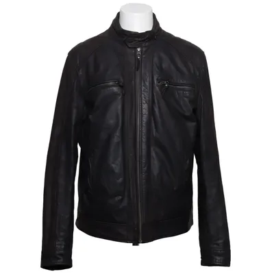 Leren jack (Bruin) van Jerem Leer, Polyester