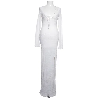 Maxi jurk (Wit) van NA-KD Katoen, Elastaan, Polyester