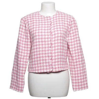 Blazer (Rose, Blanc) de Naf Naf Acétate, Coton, Polyester