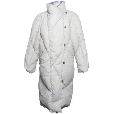 Daunenmantel (Beige, Blau) von Etirel Baumwolle, Daune, Feder, Polyester