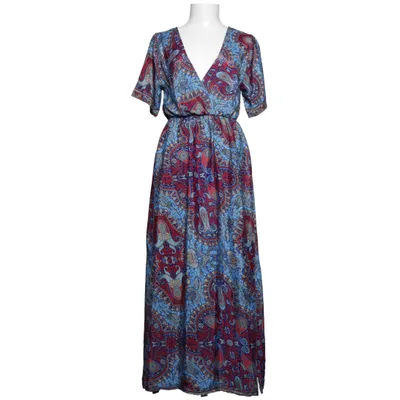 Maxi jurk (Blauw, Rood, Meerkleurig) van Goa Polyester