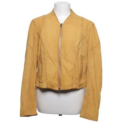 Veste en cuir (Jaune) de Jilani Collection Cuir, Polyester