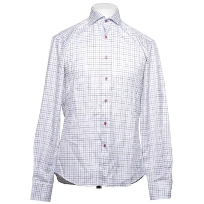 Shirt (White, Blue, Red) from Stenströms Cotton