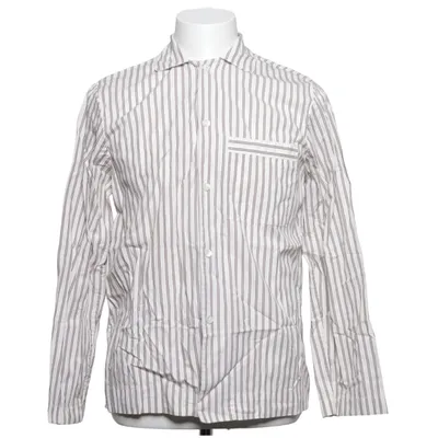Shirt (White, Brown) from Tekla Organic cotton