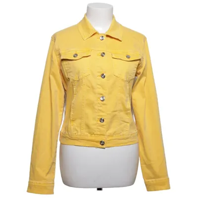 Denim jacket (Yellow) from Softy Cotton, Elastane, Polyester
