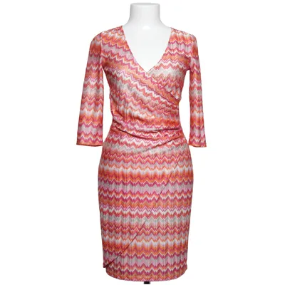 Wrap dress (Pink, Orange, Multicolored) from Pernilla Wahlgren Polyester