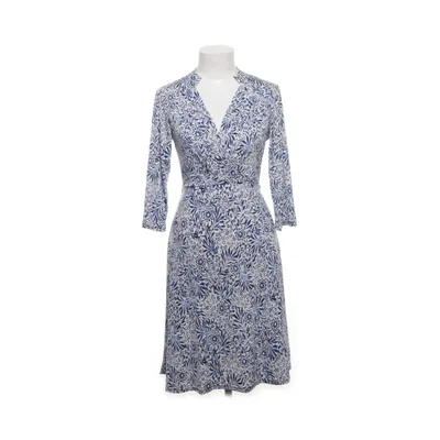 Omlottklänning (Blå, Vit) från Stockholms Klänningsfabrik Elastan, Polyester