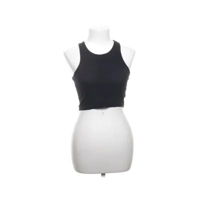 Crop top (Zwart) van Urban Classics Katoen, Elastaan