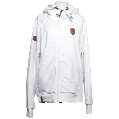 Sweat à capuche (Blanc, Gris) de Naketano Coton, Polyester