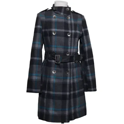 Coat (Gray, Blue, Black) from Vice Versa Polyester, Wool