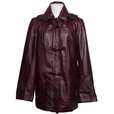 Ledermantel (Lila) von Paradise Acetat, Leder