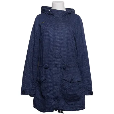 Parka (STRANGE Damen-Parka Dunkelblau Polka Dots Pünktchen Kapuze ) fra Strange