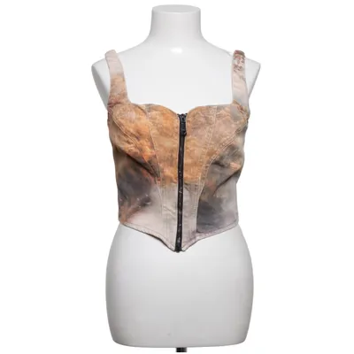 Crop Top (Braun, Mehrfarbig) von Guess Baumwolle, Elasthan