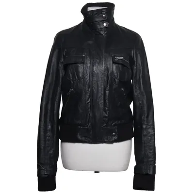 Veste en cuir (Noir) de JSFN by Ellos Cuir, Polyester