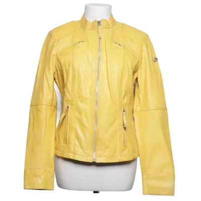 Veste en cuir (Jaune) de Cabrini Cuir