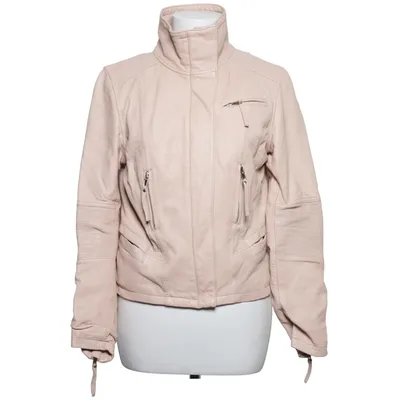 Leather jacket (Pink) from Zara Woman Premium Collection Leather