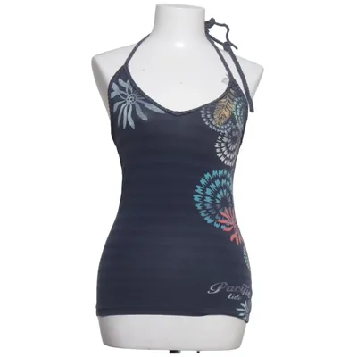 Halternecktopp (Blå, Flerfärgad) från L.O.G.G by H&M Bomull, Elastan