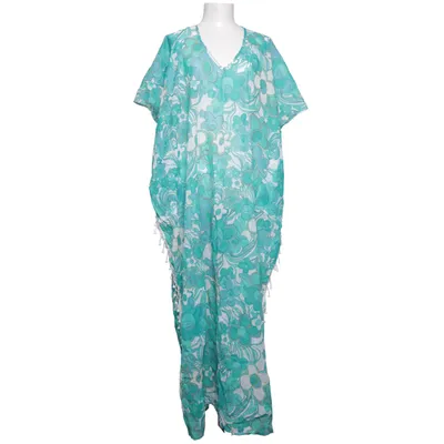 Dress (Green, White) from Agencies Turquoise Cotton