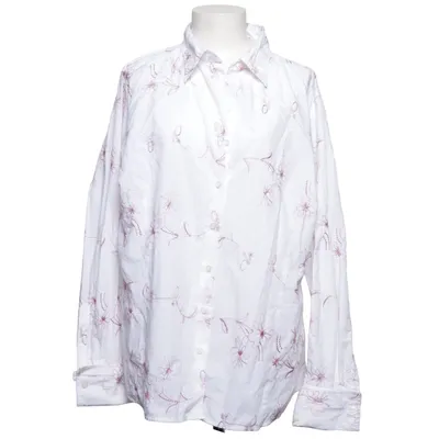 Shirt (Wit, Lila) van Bella Moda Katoen, Polyester