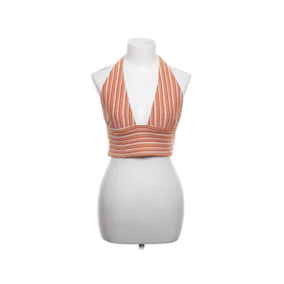 Halternecktopp (Orange, Vit) från Divided by H&M