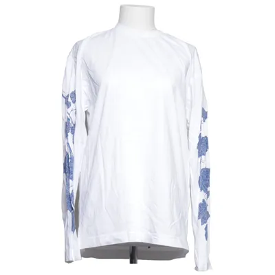 Långärmad t-shirt (Vit, Blå) från Libertine-Libertine Ekologisk bomull