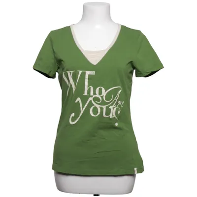 T-shirt (Groen, Beige) van Didi Katoen, Elastaan