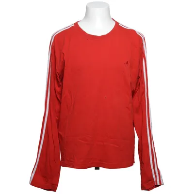Langærmet t-shirt (Rød, Hvid) fra Adidas Bomuld