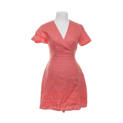Wrap dress (Red) from NA-KD Linen