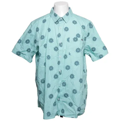 Short sleeve shirt (Green, Blue) from Hurley Cotton, Elastane