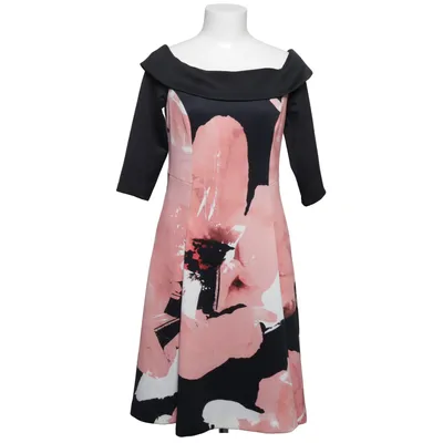 Klänning (Rosa, Svart, Vit, Flerfärgad) från Coast Elastan, Polyester