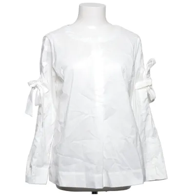 Blouse (Wit) van René Lezard Katoen, Polyester