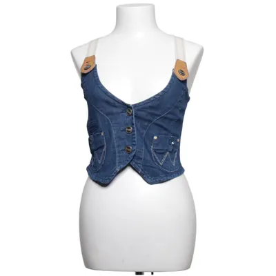 Gilet en jean (Bleu) de Wrangler Coton, Élasthane