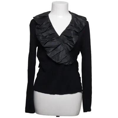 Slå-om bluse (Sort) fra IZI Elastan, Viscose