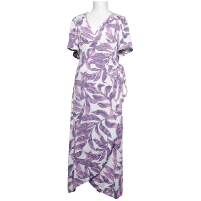 Robe portefeuille (Violet, Blanc) de Fabienne Chapot