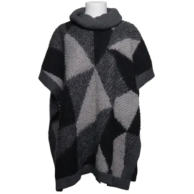 Poncho (Grijs, Zwart, Wit) van Oui Moments Mohair, Polyamide, Polyester, Wol