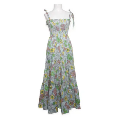 Jurk (Blauw, Meerkleurig) van Tory Burch Katoen, Elastaan, Nylon