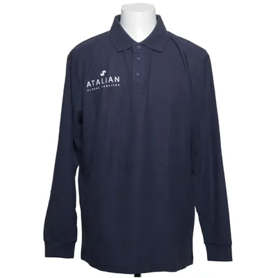 Rugby shirt (Blauw) van Alexandra Katoen, Gerecycled polyester