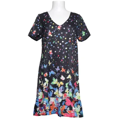Klänning (Svart, Flerfärgad) från Tendency