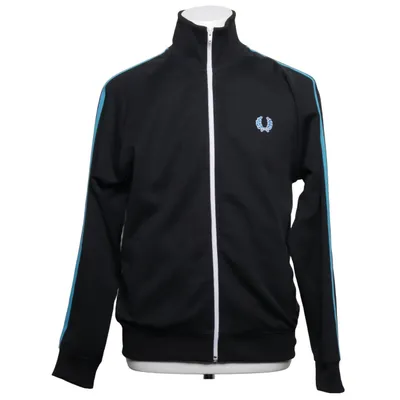 Träningsjacka (Svart, Blå) från Fred Perry Bomull, Polyester
