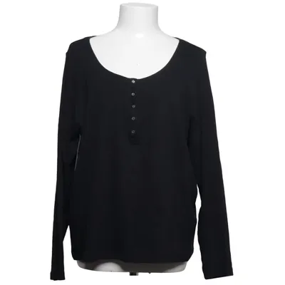 Henley shirt (Zwart) van H&M Katoen, Elastaan