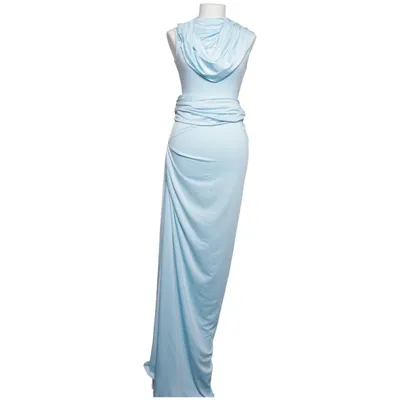Långklänning (Blå) från Sunfere Elastan, Polyester