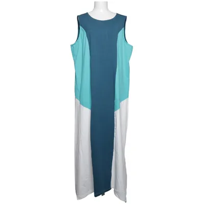 Dress (Blue, White, Turquoise) from Pure by Ulla Popken Elastane, Organic cotton