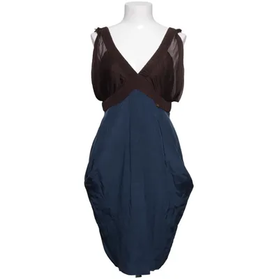 Dress (Blue, Brown) from Miss Sixty Silk, Viscose